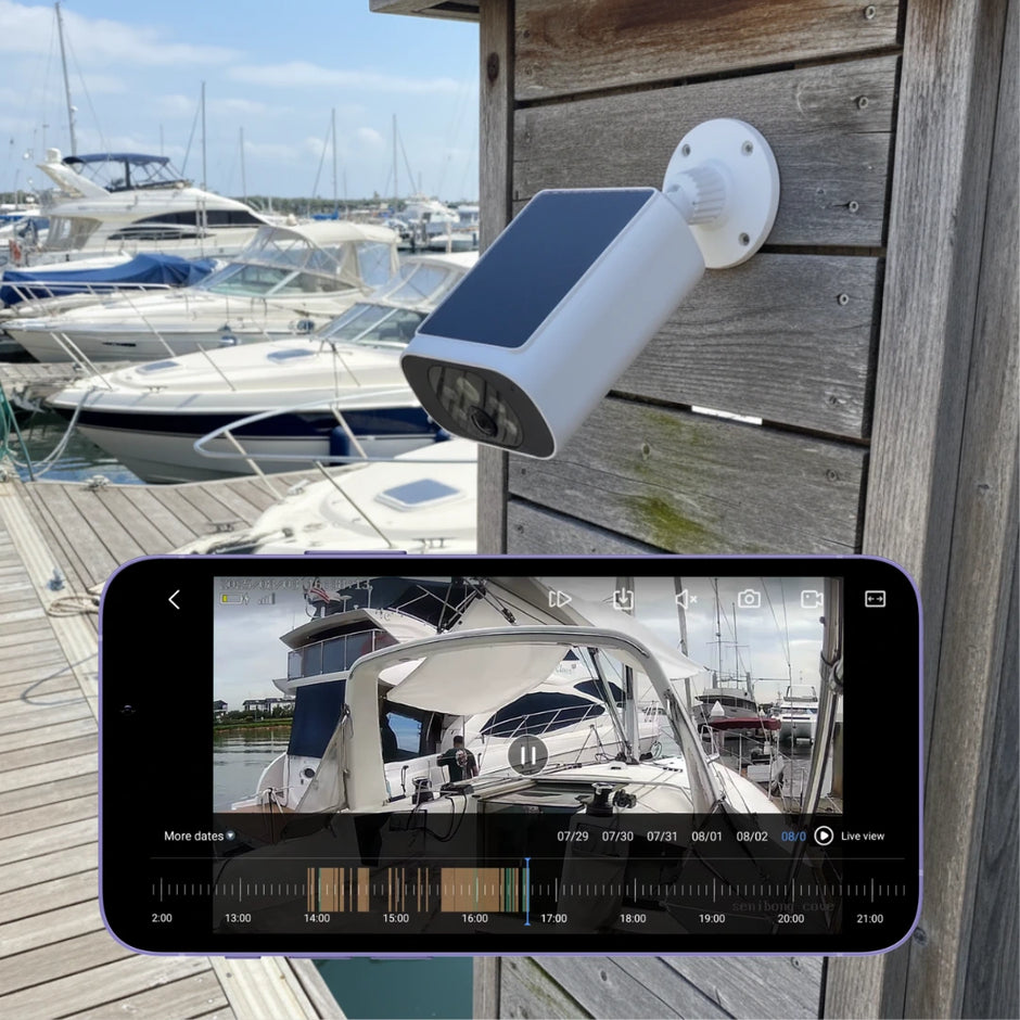 מצלמת אבטחה סולארית חכמה - Gizmora Tech