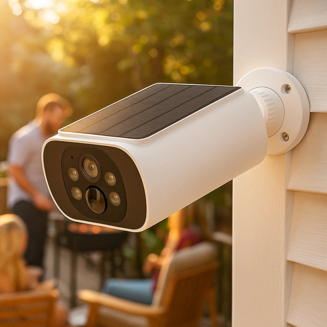 מצלמת אבטחה סולארית חכמה - Gizmora Tech